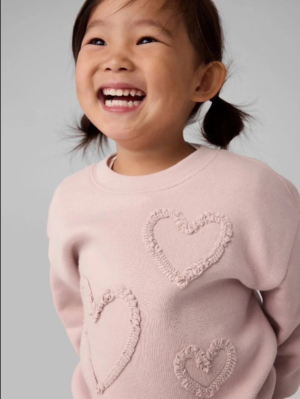 Gap Kids Pink Heart Sweatshirt